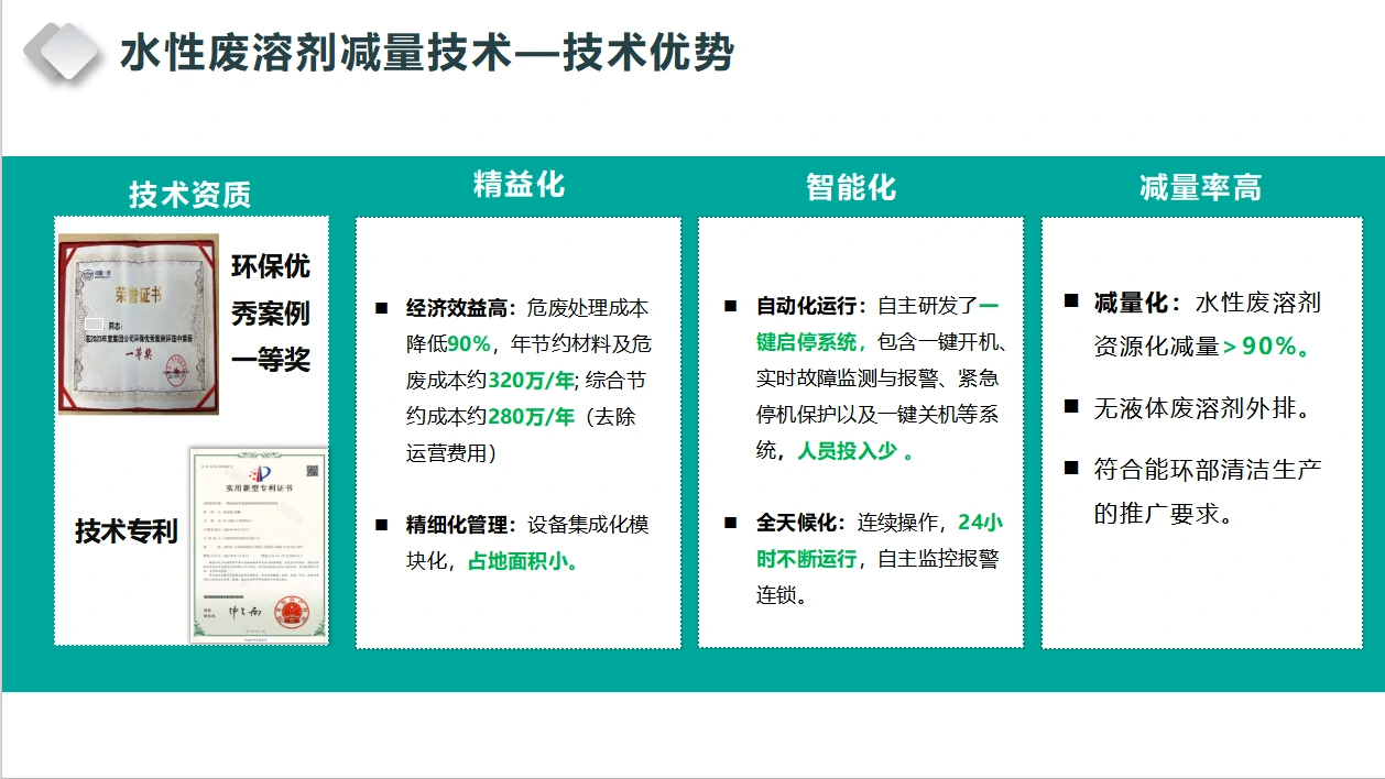 水性废溶剂性能特点